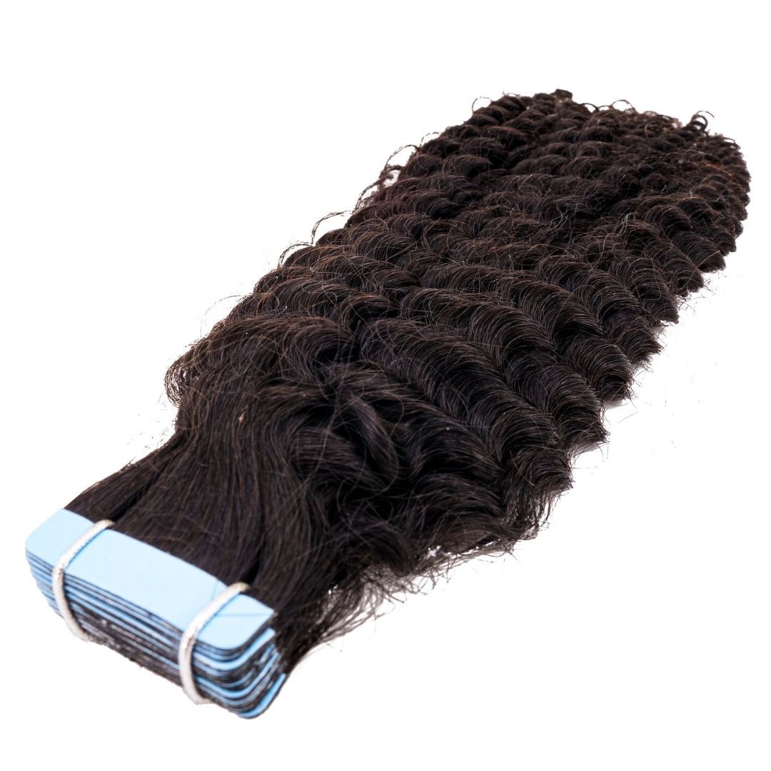 Extensiones de cinta rizada Afro Kinky